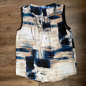 Simply Vera Wang Tank with tie detail at neck Sz M